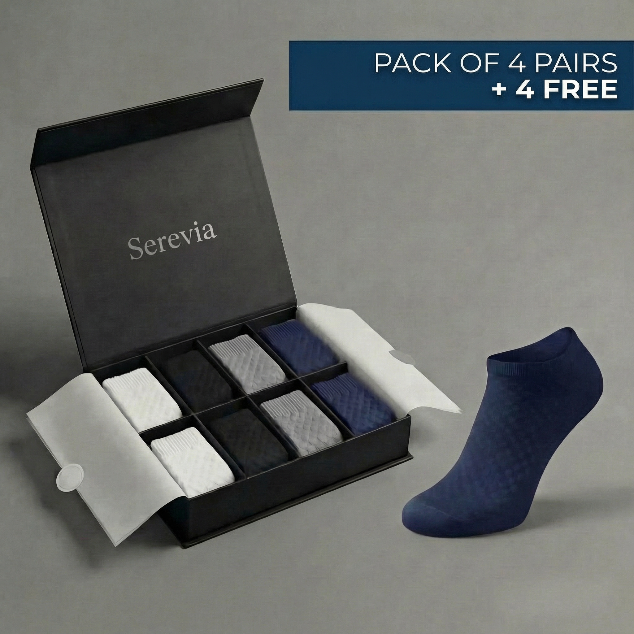 SEREVIA PREMIUM BAMBOO ANKLE SOCKS